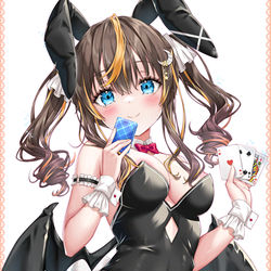 This is a pixiv picture whose title is あくまうさぎ.