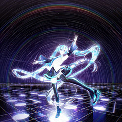 This is a pixiv picture whose title is VOCALOID.