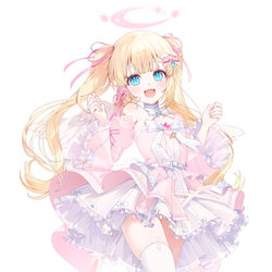 This is a pixiv picture whose title is 「仕事絵」癒月るいな.