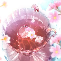 This is a pixiv picture whose title is 春香るアイスティー🌸.