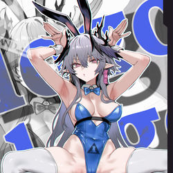 This is a pixiv picture whose title is （每日一罗）哎，博士怎么这么坏！.