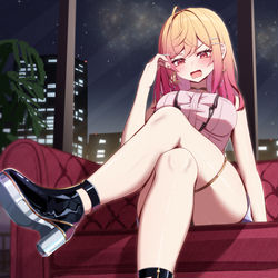 This is a pixiv picture whose title is 「ちょっと、聞いてるの！？」.