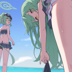 This is a pixiv picture whose title is 海とヒカリとノゾミ.