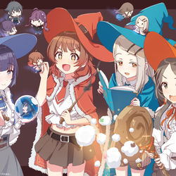 This is a pixiv picture whose title is みんなで魔法の練習中🪄.