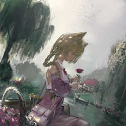 This is a pixiv picture whose title is Day2 花语.