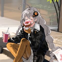 This is a pixiv picture whose title is ドーナツ.