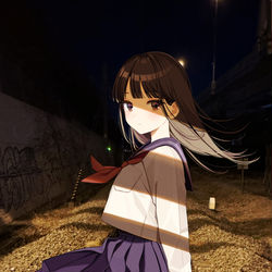 This is a pixiv picture whose title is モラトリアム.