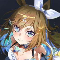 This is a pixiv picture whose title is アーモンドアイ.