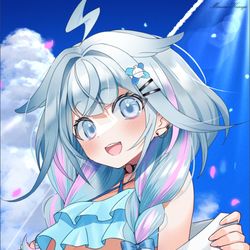 This is a pixiv picture whose title is すうちゃんと海辺でデート！.