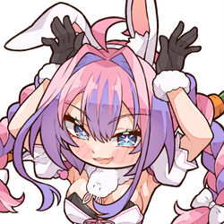 This is a pixiv picture whose title is 🐰💅.