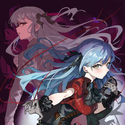 This is a pixiv picture whose title is saki.