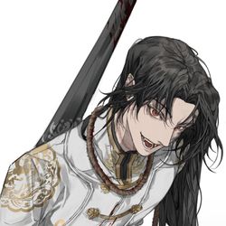 This is a pixiv picture whose title is 謝必安.