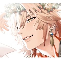 This is a pixiv picture whose title is 戴冠.