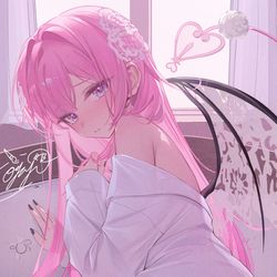 This is a pixiv picture whose title is commission.