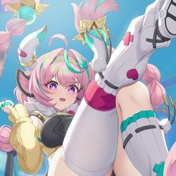 This is a pixiv picture whose title is ダイビングヒップされる２秒前.
