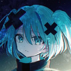 This is a pixiv picture whose title is バツミク.