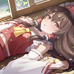 This is a pixiv picture whose title is 春霊夢.