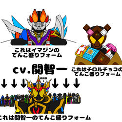 This is a pixiv picture whose title is いろんなてんこ盛りフォーム.