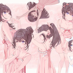 This is a pixiv picture whose title is ヘアアレンジ.