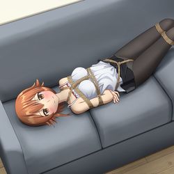 This is a pixiv picture whose title is 古手川千紗【skeb】.