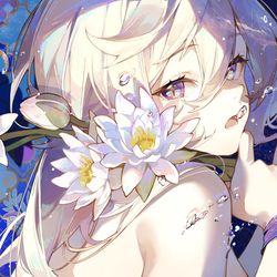 This is a pixiv picture whose title is ロータスの君.