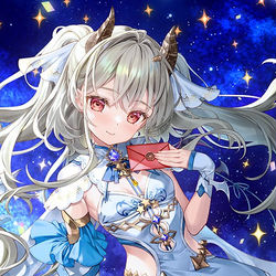 This is a pixiv picture whose title is 竜の姫君 -新衣装-.
