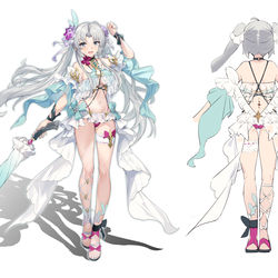 This is a pixiv picture whose title is 珂莱塔-泳装.
