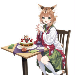 This is a pixiv picture whose title is 奈々鹿ちゃんデビュー1周年記念イラスト.