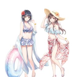 This is a pixiv picture whose title is 「安達としまむら」POP UP SHOP.