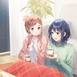 This is a pixiv picture whose title is 安達としまむらSS2.