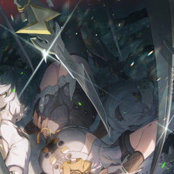This is a pixiv picture whose title is 0号・アンビー.