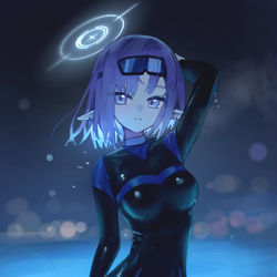 This is a pixiv picture whose title is 扇喜アオイ（ウェットスーツ）.
