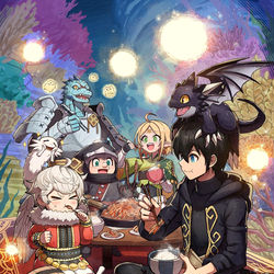 This is a pixiv picture whose title is 【お仕事】「素材採取家の異世界旅行記16」.