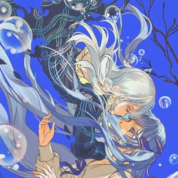 This is a pixiv picture whose title is 🐟.