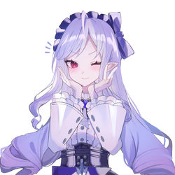 This is a pixiv picture whose title is ウィンクビビアン.