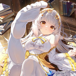 This is a pixiv picture whose title is 脚塞你嘴里.