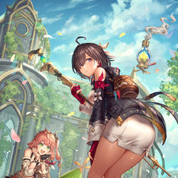This is a pixiv picture whose title is ユミアのアトリエ.
