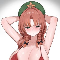This is a pixiv picture whose title is リク絵 美鈴さん.
