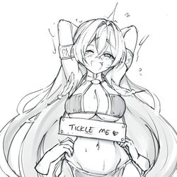 This is a pixiv picture whose title is Tickle me!.