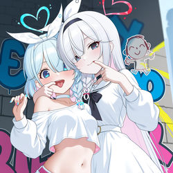 This is a pixiv picture whose title is 阿罗娜&普拉娜.