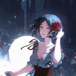 This is a pixiv picture whose title is 月光魔法.