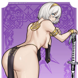 This is a pixiv picture whose title is 2B Exotic Dancer.