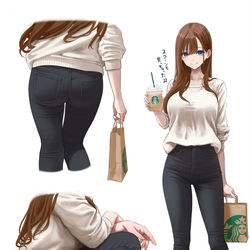 This is a pixiv picture whose title is 黒スキニーはいいぞ.