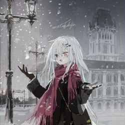 This is a pixiv picture whose title is snow.