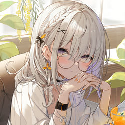 This is a pixiv picture whose title is bitter orange💛.