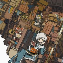 This is a pixiv picture whose title is キュアリアスの合流地.