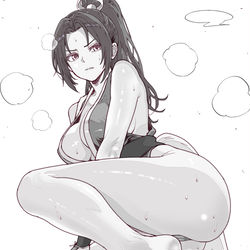 This is a pixiv picture whose title is 不知火 舞の足裏.