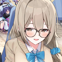 This is a pixiv picture whose title is 私の太ももでご奉仕致します♡.