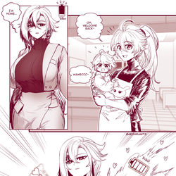 This is a pixiv picture whose title is Lovestruck.
