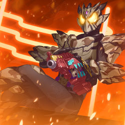This is a pixiv picture whose title is 仮面ライダーベイク.